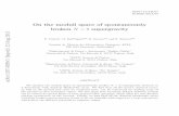 On the moduli space of spontaneously broken N = 8 ... - arXiv · DFPD-13/TH/07 ROM2F/2013/04 On the moduli space of spontaneously broken N= 8 supergravity F. Catino1, G. Dall’Agata2