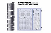 PPM Series Owner's Manual · 808s power amp routing stereo mic/ line hi-z stereo mic/ line hi-z reverse gated cathedral lg. hall md. hall lg. plate md. plate sm. room delay 1 delay