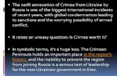 The swift annexation of Crimea from Ukraine by Russia is ...aphgferncreek.weebly.com/.../chapter_9_development.pdf · from joining Russia is a serious test of leadership for the new