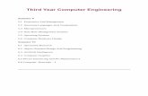 Third Year Computer Engineering · Management – By Stoner, Freeman and Gilbert, Prentice Hall. 4. Engineering Management – By Fraidoon Mazda, Addison-Wesley 5. Marketing – By