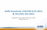 AHRI Standards 550/590 (I-P)-2015 & 551/591 (SI)-2015ahrinet.org/App_Content/ahri/files/STANDARDS/AHRI/... · test –Next showing how a test result calculated from test measurements