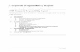 Corporate Responsibility Report · Corporate Responsibility Report _____ 2016 Corporate Responsibility Report (Including disclosures under the California Transparency in Supply Chains