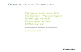 Opportunities for Greater Passenger Rolling Stock Procurement Efficiency · 2020-03-15 · Opportunities for Greater Passenger Rolling Stock Procurement Efficiency 3 Joint Foreword