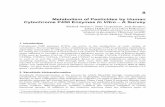 Metabolism of Pesticides by Human Cytochrome P450 …...8 Metabolism of Pesticides by Human Cytochrome P450 Enzymes In Vitro A Survey Khaled Abass 1,2*, Miia Turpeinen 1, Arja Rautio