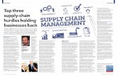 supply-chain hurdles holding · supply-chain executives typically express performance with measures such as truck utilisation, load factors, picking productivity and worker absenteeism.