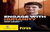ENGAGE WITH HUMANITY · 2019 Lowest Selection Rank2 88.00 2020 GE Rank3 90.00 Assumed knowledge Mathematics Combine your passions in the arts, humanities and social sciences with