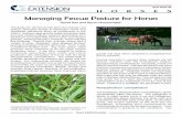 Managing Fescue Pasture for Horses - farm seed. Sfarmseeds.com/info-pdf/TX-Fescue-Horses.pdf · Managing Fescue Pasture for Horses David Kee and Byron Housewright* ... found to increase