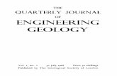 OF ENGINEERING GEOLOGYENGINEERING JOURNAL GEOLOGY OF The Scope of the journal, within the field of engineering geology, will be widely drawn. The journal is open to contributions from