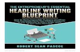 ROBERT SEAN PASCOE · of the Internet” Matt Furey. Matt gave me an opportunity to learn directly under him and Ted Nicholas at a 3-day live event which changed the course of my