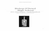 Bishop O’Dowd High School - InfoSnap Handbook 11-12.pdf · A primary goal of Bishop O’Dowd High School is that students learn to base human relations on atholic principles of