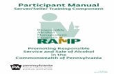 Participant Manual - PLCB RAMP Server/Seller Training by ... · Participant Manual Server/Seller Training Component Promoting Responsible Service and Sale of Alcohol in the Commonwealth