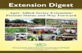 Extension Digest - manage.gov.in · Extension Digest is a publication from the National Institute of Agricultural Extension Management (MANAGE). The purpose is to disseminate information