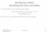 Ginzburg-Landau Handling the non-normalitytcm.ida.upmc.fr/Telechargements/DenisSipp - GL.pdf · Ginzburg-Landau Change of variables Quiberon 2019 catherine.drysdale@onera.fr denis.sipp@onera.fr