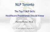 The Top 7 NLP Skills Healthcare Practitioner Should Knowd2ep52pxpanap0.cloudfront.net/Toronto/P2P_NLP_Session.pdf · Facial Expressions –eye blinks, smile, mouth open or closed.