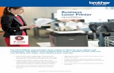 Business Laser Printer - brother-usa.com · PCL5e, PCL5c, PCL6 (PCL XL Class3.0), BR-Script3♦, IBM Proprinter, Epson FX, PDF Version 1.7 Duplex Printing Capability Yes (default
