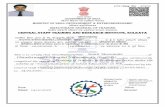 CENTRAL STAFF TRAINING AND RESEARCH INSTITUTE, KOLKATA · Reg.No. भारत सरकार GOVERNMENT OF INDIA कशल विकास एिं उद्यवमता मंत्रालय