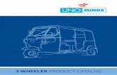3 WHEELER PRODUCT CATALOG Wheeler Catalog.pdf · TVS, Bajaj, Piaggio etc. UNO MINDA is working to equip every vehicle on road with the original equipment it was born with, to ensure