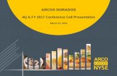 Agenda ARCOS DORADOSoperations and cash flows of Arcos Dorados. Additional information relating to the uncertainties affecting Arcos Dorados' business is contained in its filings with