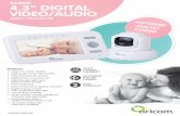 SC850 4.3 DIGITAL VIDEO/AUDIO · oricom.com.au sc850 4.3" digital video/audio baby monitor motorised pan-tilt camera