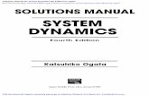 Solutions Manual for System Dynamics 4th Edition by Ogata · Solutions Manual for System Dynamics 4th Edition by Ogata Author: Ogata Subject: Solutions Manual for System Dynamics