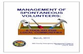 A TOOL KIT FOR LOCAL COMMUNITIES · 2014-11-07 · Radio, flashlights, first aid kit, batteries, water 9. If at all possible, the facility should allow volunteers to come in one door