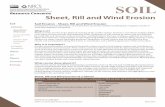 Resource Concerns Sheet, Rill and Wind ErosionErosion removes surface soil material (topsoil), reduces levels of soil organic matter, and contributes to ... Sheet, Rill and Wind Erosion