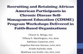 Recruiting and Retaining African American Participants in ......•Age, Sex, Live alone, Rurality •Health Indicators •Self-reported chronic conditions (e.g., heart disease, diabetes)