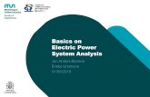 Basics on Electric Power System Analysispaginaspersonales.deusto.es/enrique.zuazua/MTM2017... · • Definition of active power, apparent power, reactive power • Use of complex