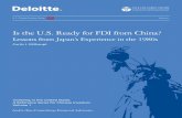 Is the U.S. Ready for FDI from China?ccsi.columbia.edu/files/2014/01/MilhauptFinalEnglish.pdf · Is the U.S. Ready for FDI from China? Lessons from Japan’s Experience in the 1980s