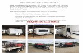 MUD LOGGING TRAILER FOR SALE 2006 Dutchman 26ft Bumper ... · MUD LOGGING TRAILER FOR SALE . 2006 Dutchman 26ft Bumper Pull Trailer with Slide-Out. Permian Basin Instrument 2006 Logging
