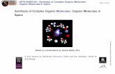 Synthesis of Complex Organic Molecules: Organic Molecules ... HET618-M07A01: Synthesis of Complex Organic