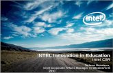 INTEL Innovation in Education - UNESCO IITEiite.unesco.org/files/conference2010/Intel_Nanaieva.pdf · student curriculum that develops digital literacy, problem solving, critical