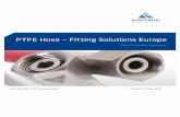 PTFE Hose – Fitting Solutions Europe · Ferrules for Convoluted Hose p. 04 Ferrules for Smooth Bore Hose p. 05 BSP Fitting Range p. 06-10 NPT Fitting Range p. 11 JIC Fitting Range