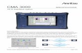 CMA 3000 SPECIFICATIONS - dl.cdn-anritsu.com · CMA 3000 SPECIFICATIONS 10 G interface option General description When equipped with the 10G interface and Ethernet measurement options,