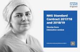 NHS Standard Contract 2017/18 and 2018/19 Shorter-form ... · Note that when services are being tendered (whether competitively or under AQP) the same form of contract must be offered