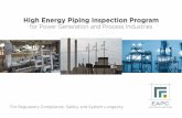 High Energy Piping Inspection Program · feedwater in conventional and HRSG plants, and LP . evaporator in HRSG ... Reducing All-Volatile Treatment, which uses ammonia and a reducing