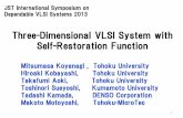 Three-Dimensional VLSI System with Self-Restoration Function · maintain dependability and proposed a new algorithm to dynamically perform self-test and migration to maintain performance