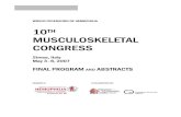 10110010 THTTHHTH MUSCULOSKELETAL CONGRESSCONGRESS · 10110010 thtthhth musculoskeletal congresscongress stresa, italystresa, italy may 3may 3– –––6, 20076, 20076, 2007 final