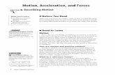 Motion, Acceleration, and Forces - Mater Gardens€¦ · Motion, Acceleration, and Forces section 2 Acceleration Outline As you read the section, make an outline of the important