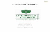 LITCHFIELD COUNCIL · LC04 Borrowing Policy PA12/CAM/012 LC12 Roadside Memorial Policy PA12/CAM/028 LC13 EEO Policy PA12/CAM/031 LC16 Disabled Parking Policy PA12/CAM/033 LC17 Land