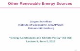 Other Renewable Energy Sources - uni-hamburg.de · p. 1 Other Renewable Energy Sources Jürgen Scheffran Institute of Geography, CliSAP/CEN Universität Hamburg “Energy Landscapes