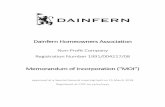 Dainfern Homeowners Association D434 - Dainfern Homeowners Association Non-Profit Company MOI 15 March