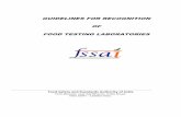 GUIDELINES FOR RECOGNITION OF FOOD TESTING …old.fssai.gov.in/Portals/0/Pdf/Guidelines for Recognition of Food testing Laboratories.pdfGUIDELINES FOR RECOGNITION OF FOOD TESTING LABORATORIES