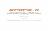 A General-PurposeMATLAB Software for SolvingMultiple ... · This document serves a user’s guide for Version 2.0 of the MATLAB optimal control software GPOPS−II: a general-pupose