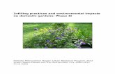 Infilling practices and environmental impacts on domestic ... · Infilling practices and environmental impacts on domestic gardens: Phase II Helsinki Metropolitan Region Urban Research