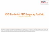 ICICI Prudential PMS Largecap Portfolio · ICICI Prudential PMS Largecap Portfolio “A series under Diversified Portfolio” All data/information used in the preparation of this
