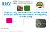 Supporting Smallholder Certification ... - iscc-system.org...2. Sustainable Palm Oil (MCA-I related areas in Jambi) 2.1 Farmer training and certification 2.2 Design of a smallholder