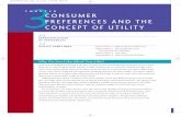 CONSUMER PREFERENCES AND THE CONCEPT OF UTILITY consumer preferences. We study consumer preferences