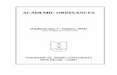 ACADEMIC ORDINANCES - Jawaharlal Nehru UniversityFinal).pdf · Ordinance relating to revision of pay scales (2010): minimum qualifications and Career Advancement of Teachers. 6-47