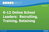 K-12 Online School Leaders: Recruiting, Training, Retaining · Karen Glassman, Principal, INSPIRE Jodie Dean, Principal, NM Connections Academy Bernadette Ortiz-Brewster, Principal,